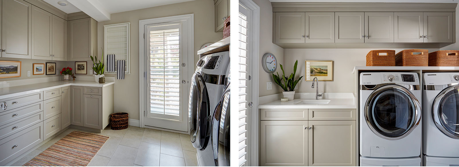  Custom, Clean, and Clever Laundry Room Ideas - Home Remodeling - Harmoni Cabinetry - Custom Kitchens