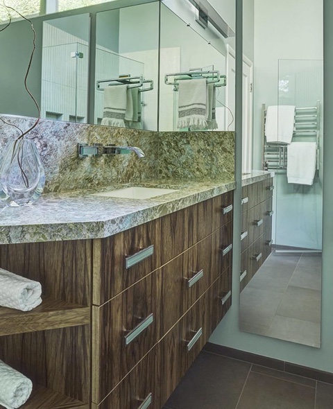 5 Star Master Bath Backsplash Designs and Trends in the East Bay - Bathroom Renovation - Brizo Siderna Faucet - Custom Kitchens
