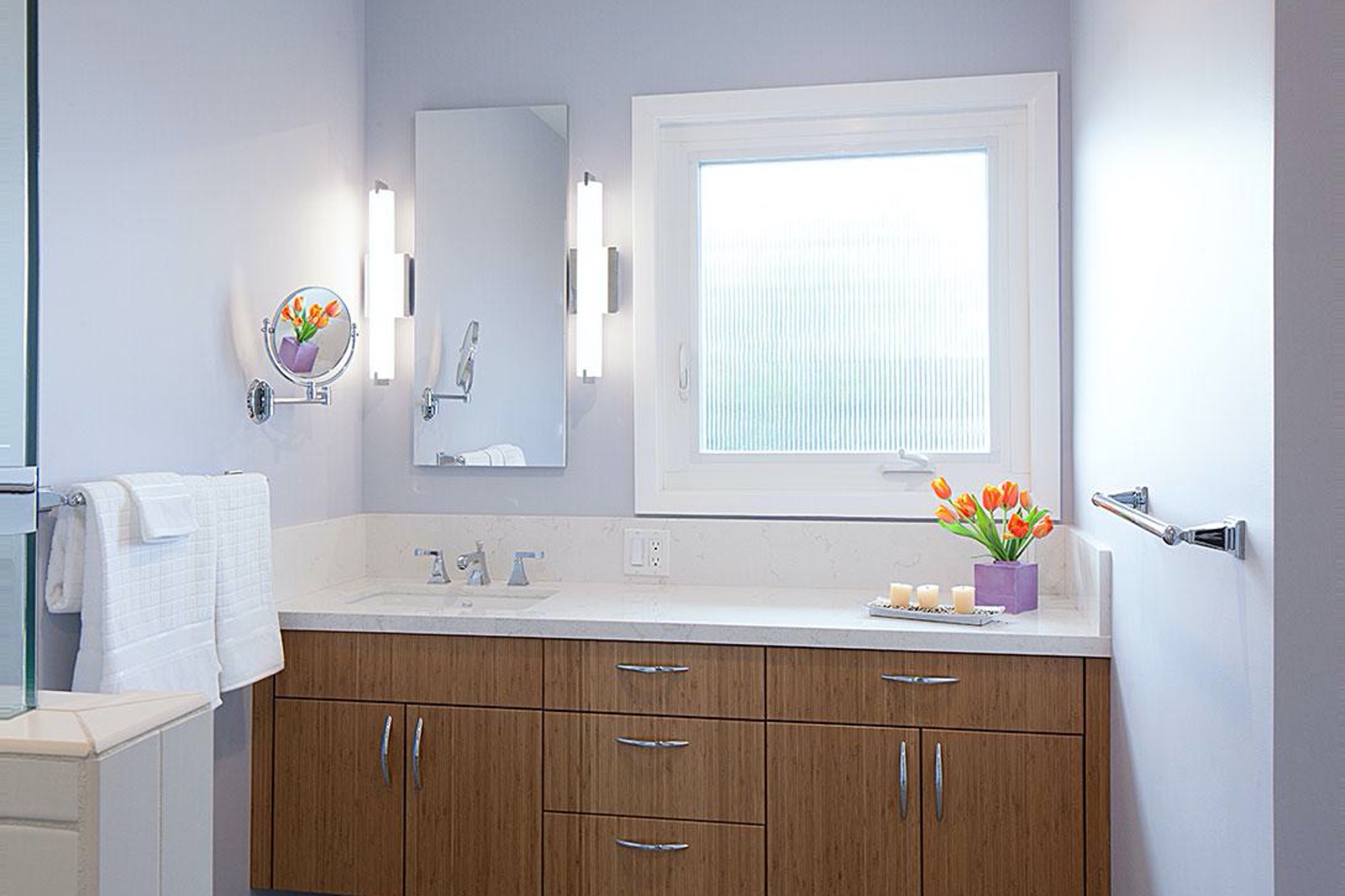 5 Design Elements To Make Your Bathroom Remodel Timeless - Bathroom Renovation - Lilac Walls - Custom Kitchens