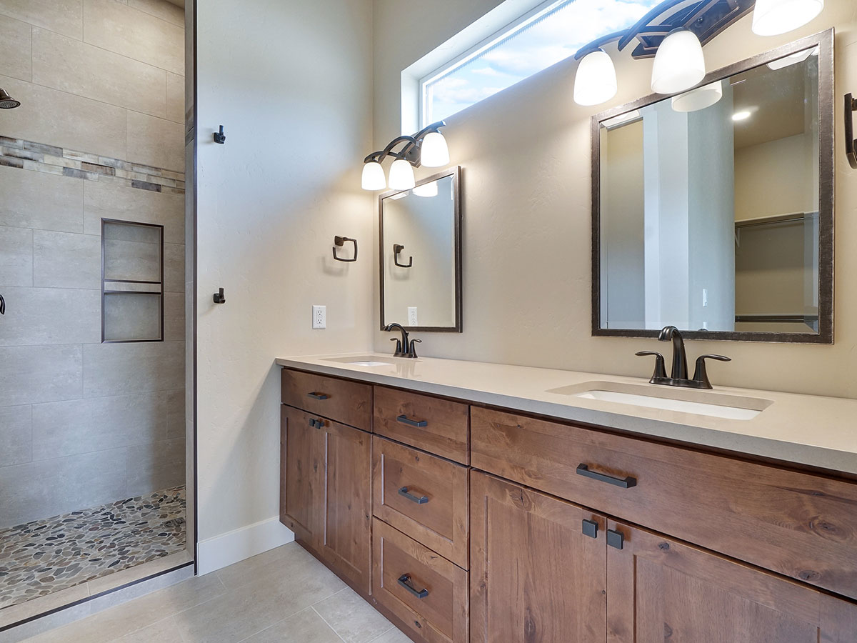 East Bay Remodel custom bathroom with minimalist design Custom Kitchens